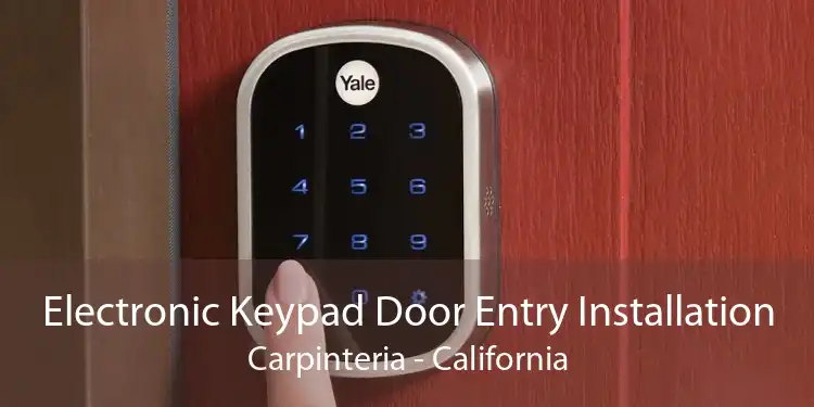 Electronic Keypad Door Entry Installation Carpinteria - California