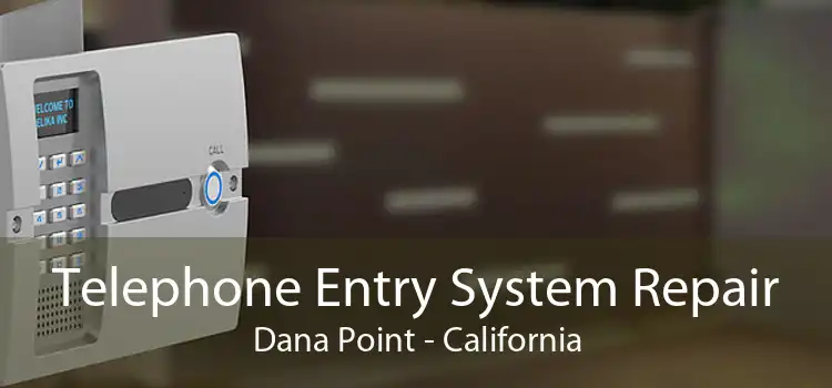 Telephone Entry System Repair Dana Point - California