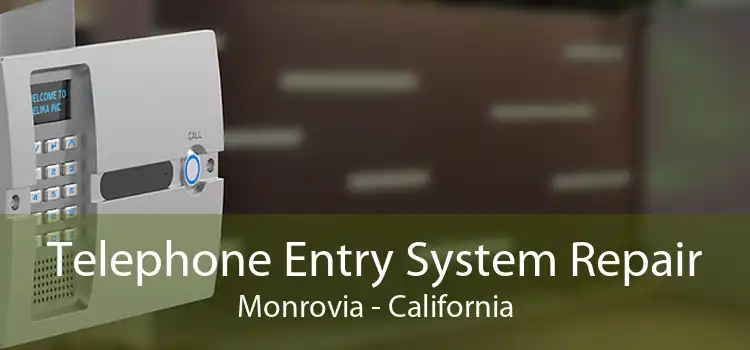 Telephone Entry System Repair Monrovia - California