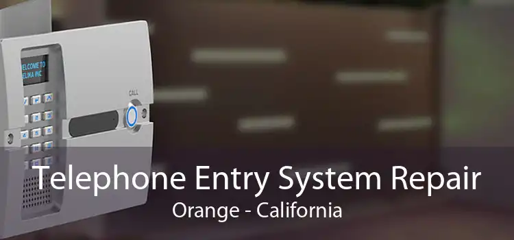 Telephone Entry System Repair Orange - California
